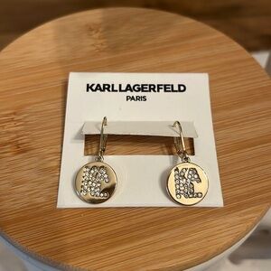 New Karl Lagerfeld gold effect earrings.